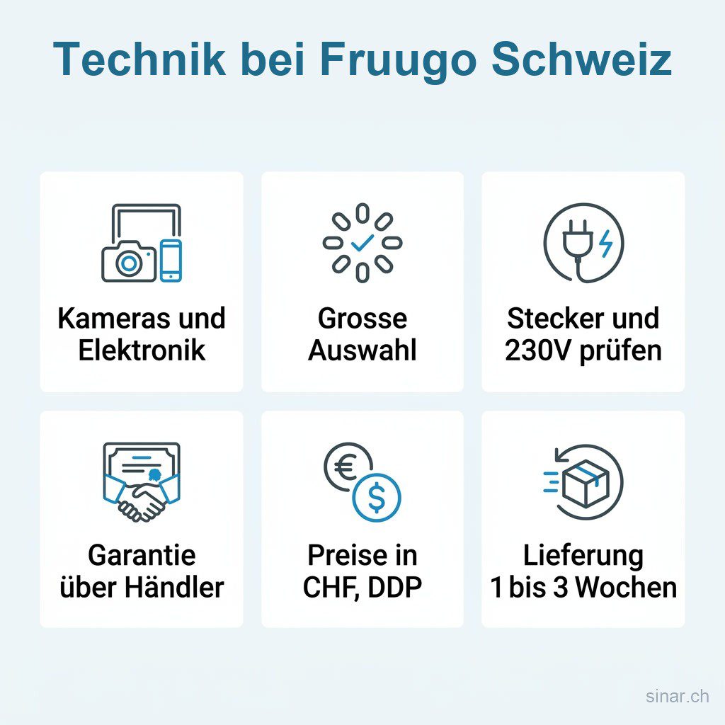 Technik bei Fruugo Schweiz Infografik