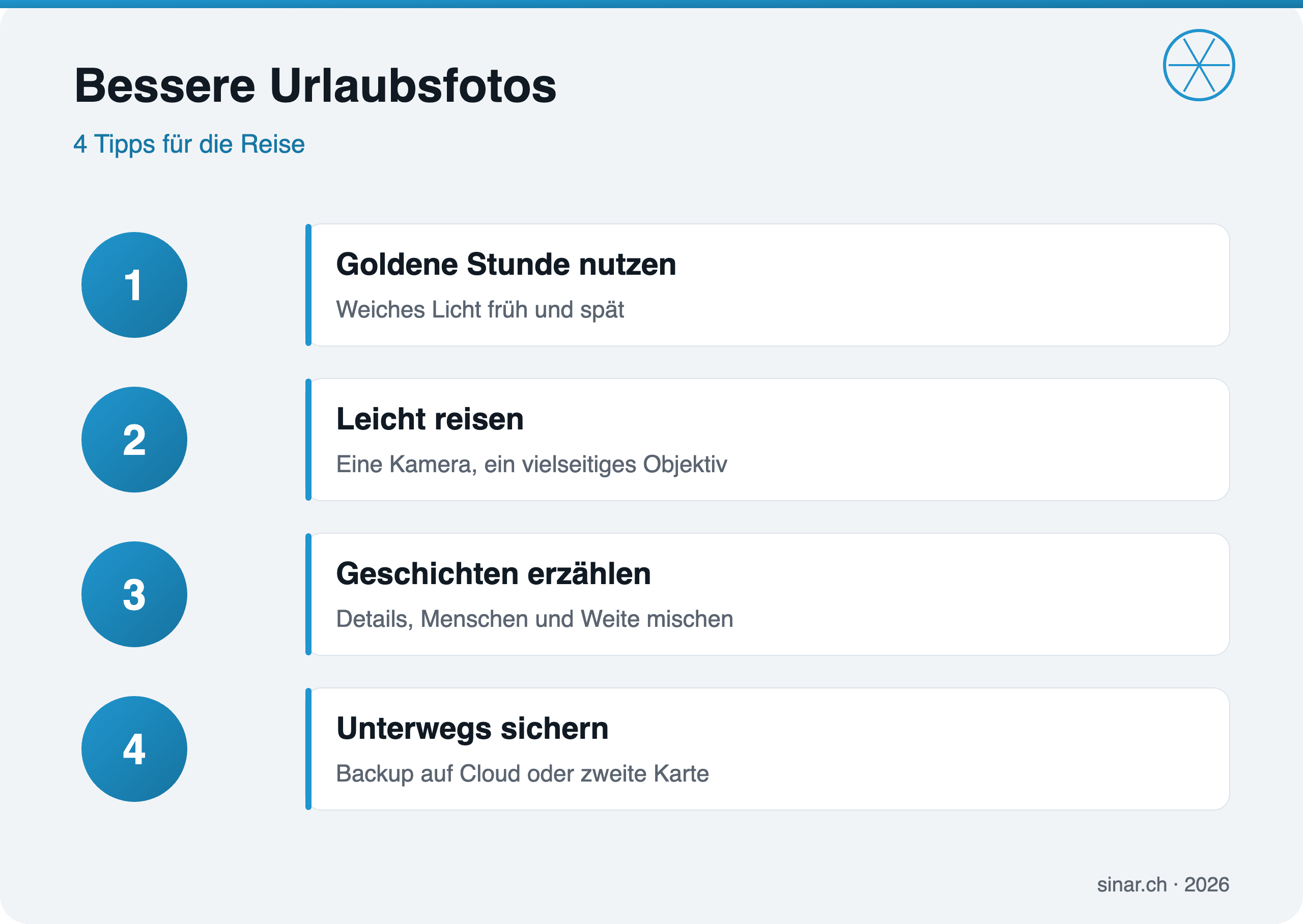 Bessere Urlaubsfotos